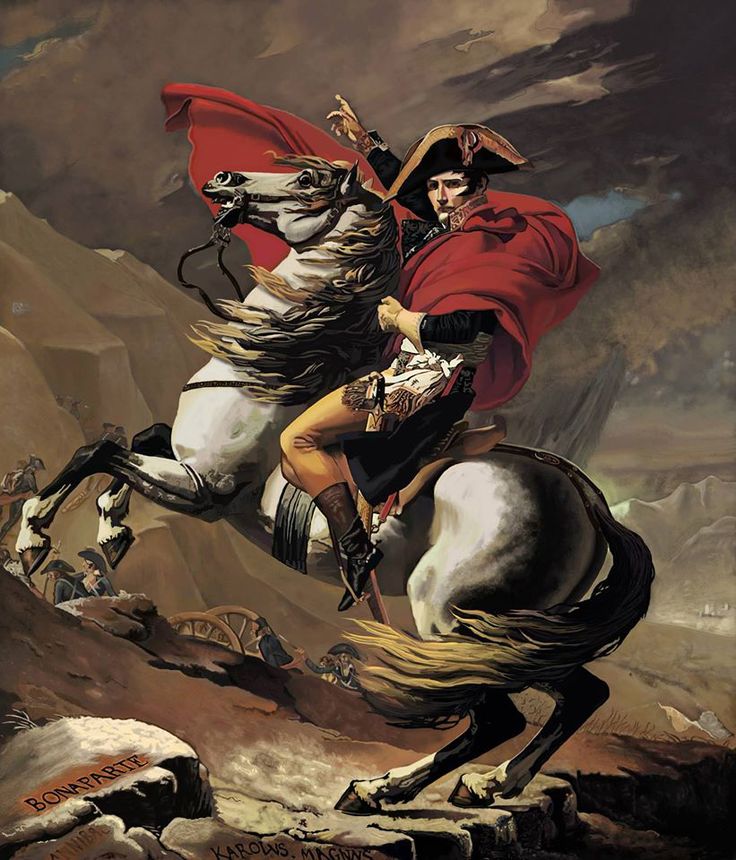 This is my digital painting reproduction of Jacques Louis David's oil ... Napoleon Bonaparte Horse Painting