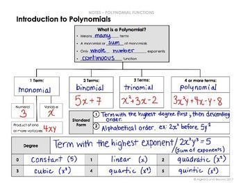 902 best math education ideas images on pinterest high degree and terms of polynomials chart