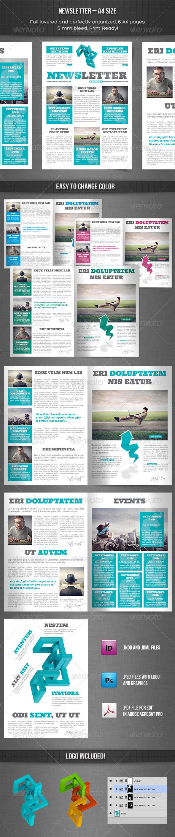 pages newsletter templates free