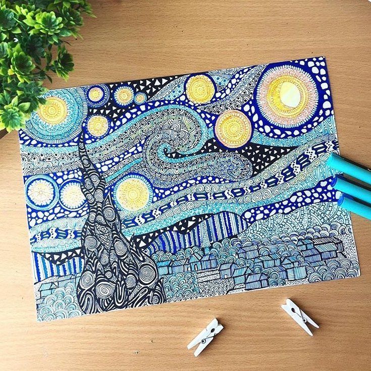 van gogh doodle
