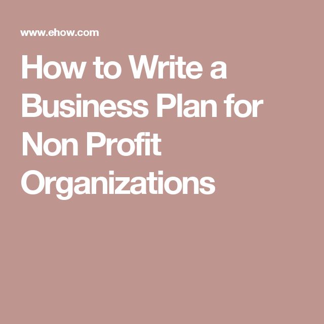Business plan writers for non profits