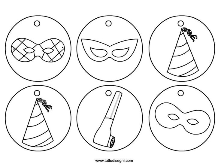 Medaglie Di Carnevale Da Colorare - Tutto Disegni | Carnevale, Decorazioni Carnevale, Creazioni Di Halloween