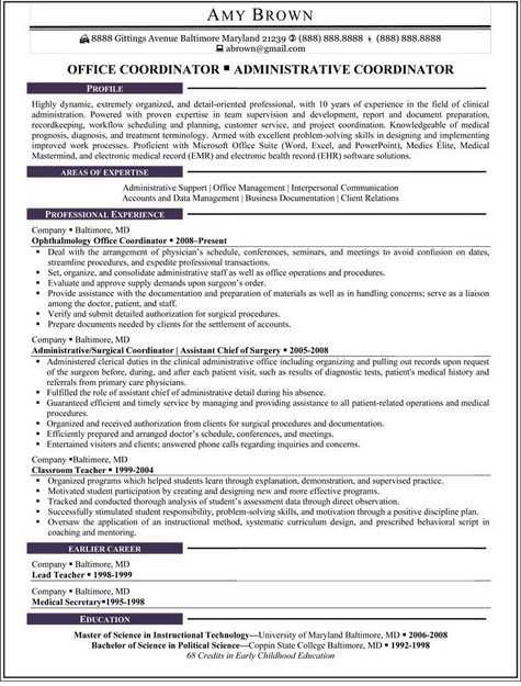 Medical Office Administrative Resume - http://jobresumesample.com/1737/medical-office-administrative-resume/