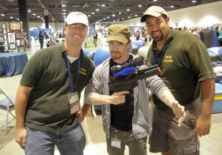 Seth Green stopped by for a moment to Party Xtreme Laser