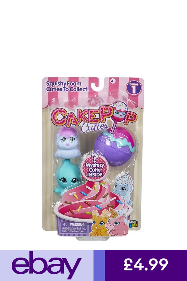 Cakepop Cuties Série 1 3 Pack Mystery Cutie Inside sealpop poptopus