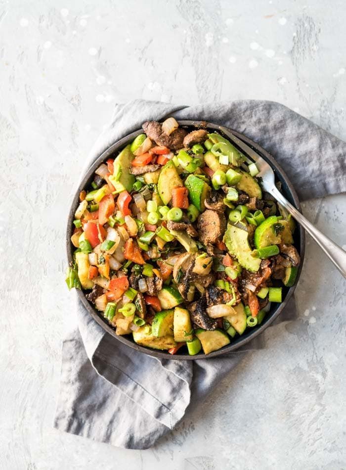Southwest Tofu Scramble With Black Beans Emily Happy Healthy Recipe In 2020 Hearty Breakfast Recipes Tofu Scramble Scrambled Tofu Recipe
