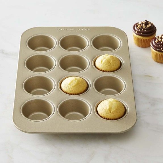Williams Sonoma Goldtouch® Nonstick Muffin Pan, 12Well Williams Sonoma Goldtouch® Nonstick Muffin Pan, 12Well