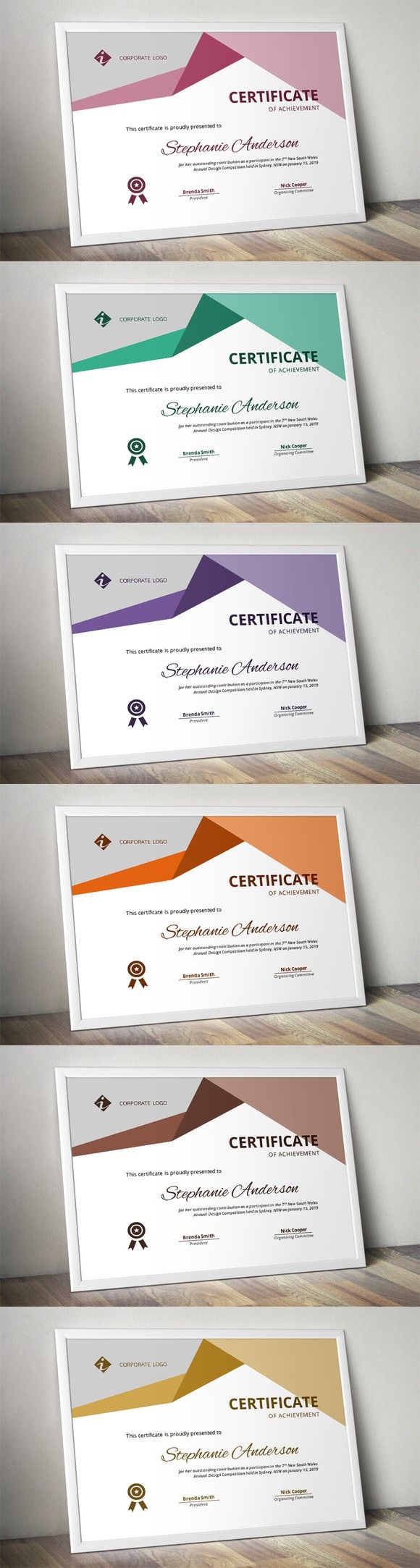 certificate template designs