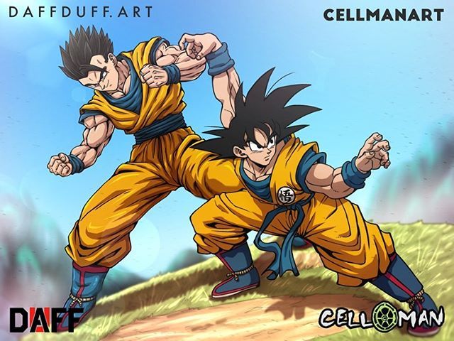 Goku From Dragon Ball Gt Really Having A Ball With These Finished Them Yesterday But Dragon Ball Super Goku Dragon Ball Z Anime Dragon Ball Super