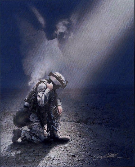 Praying soldier | Catholic pictures, Catholic print, Print pictures