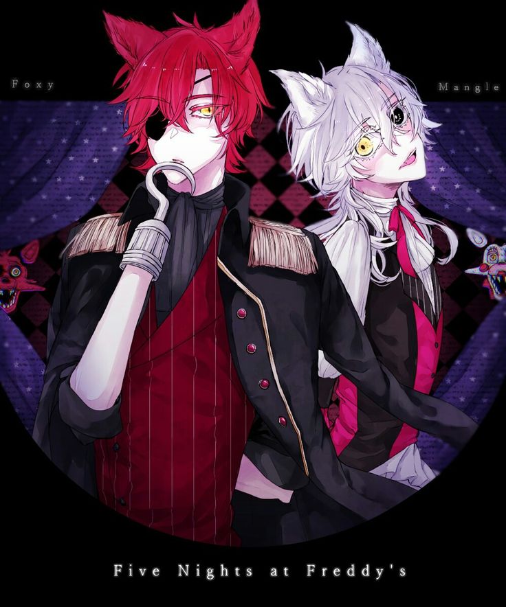 Foxy x mangle anime