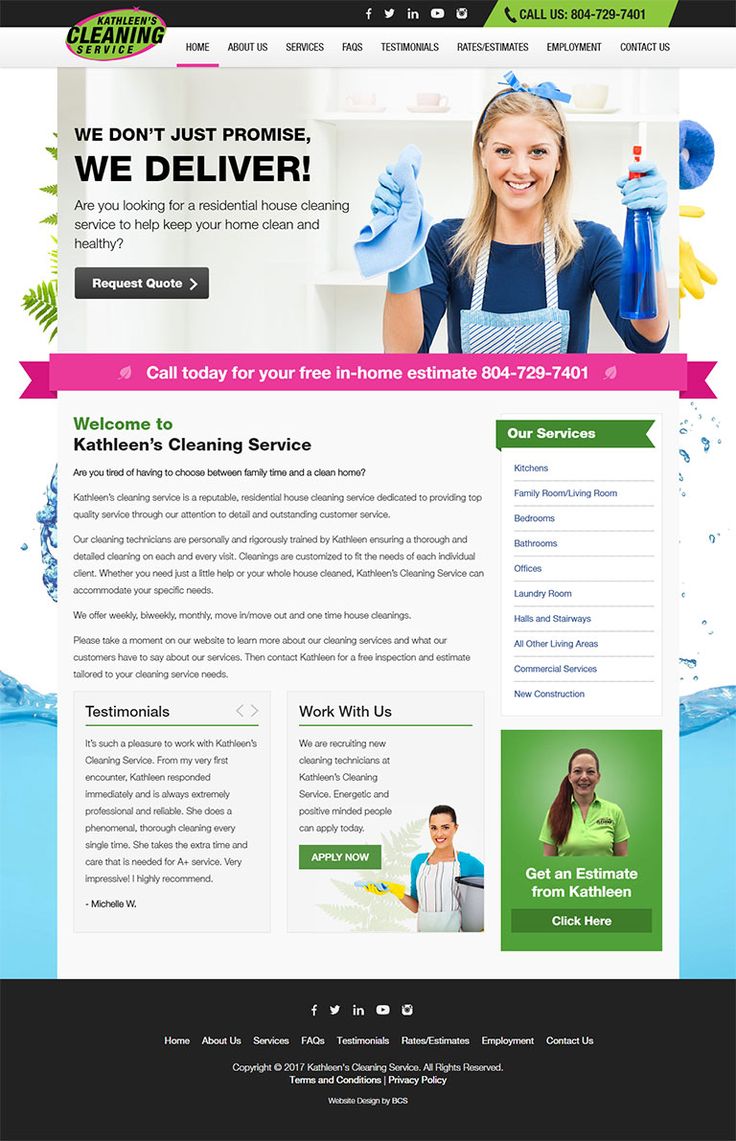 house cleaning websites