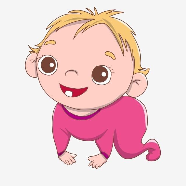 كارتون اطفال طفل مرسومة باليد طفل صغير Png وملف Psd للتحميل مجانا Baby Clip Art Baby Cartoon Cute Toddlers
