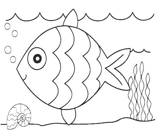 Download Cute Fish Coloring Pages (With images) | Kindergarten ...