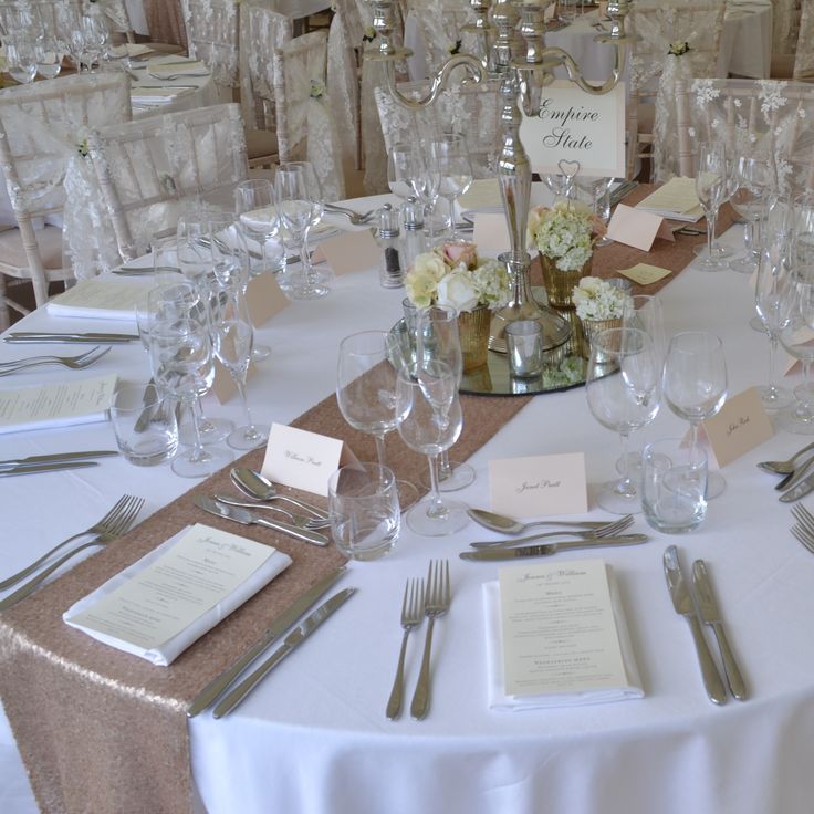 Image Result For Candelabra Table Centrepieces Round Tables Runner And Diamante Sequin Wedding Runners Sequin Table Runner Wedding, Table Runners For Round Tables Wedding