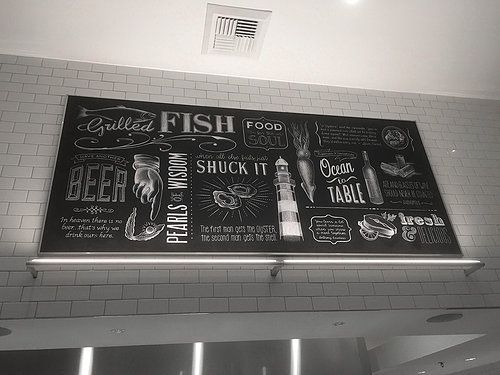 oyster chalkboard menu boards google search art studio