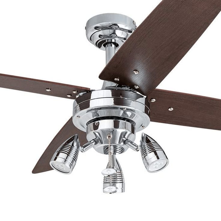 48 Civa Chrome Pull Chain Ceiling Fan In 2022 Easy Install 48 Civa Chrome Pull Chain Ceiling, Quick Install Ceiling Fan