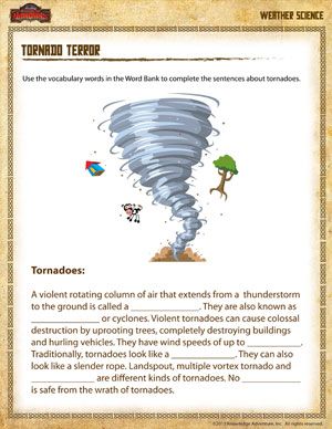 free tornado worksheets for 2nd graders | schoolofdragons com | Weather