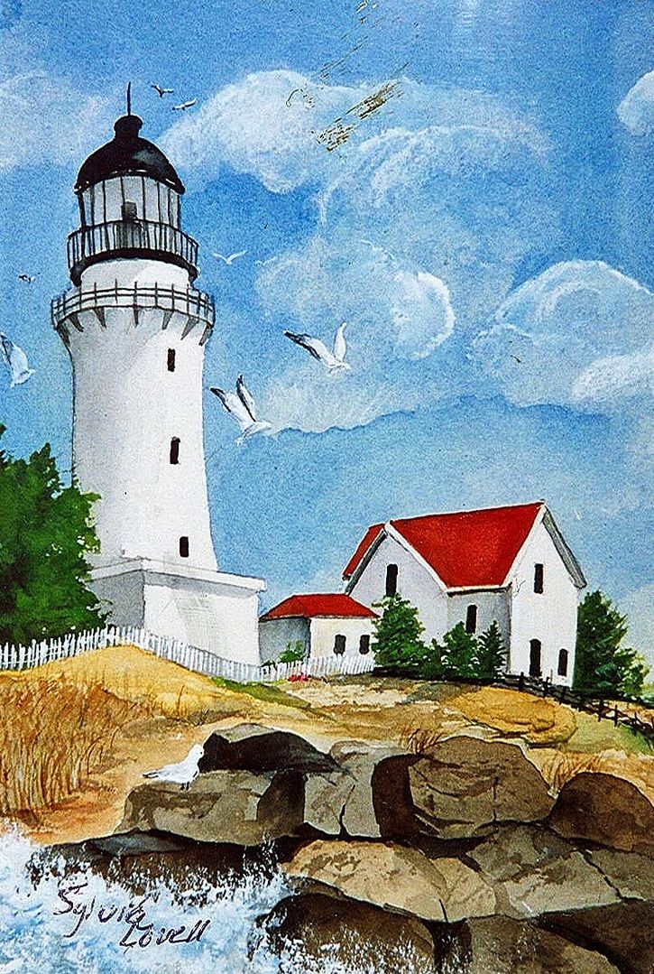 Маяк картинки нарисованные, рисунки