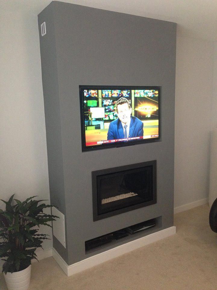 Pin On New Home - Built In Gas Fireplace With Tv Above Pin On New Home - Built In Gas Fireplace With Tv Above