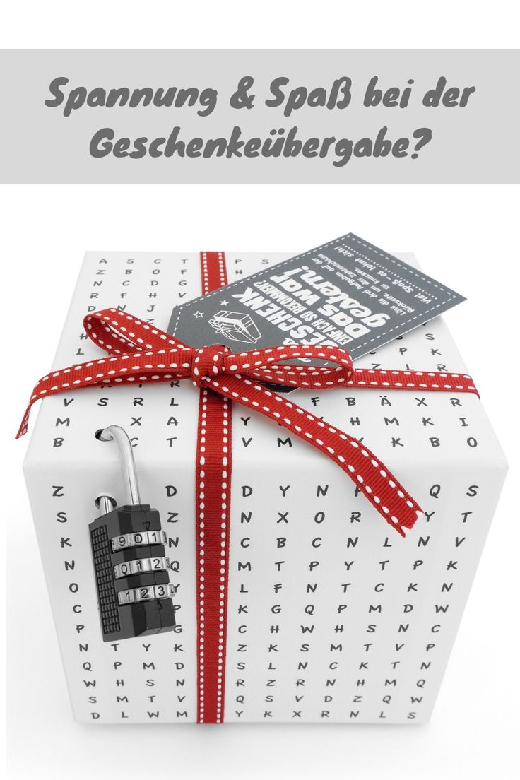 Besondere Geschenkübergabe Spannung garantiert!