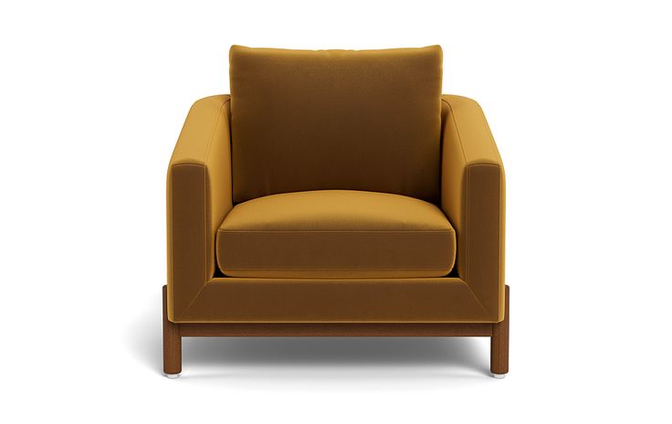 Oslo Custom Accent Chair In Marigold Performance Velvet Walnut Stained oslo-custom-accent-chair-in-marigold-performance-velvet-walnut-stained
