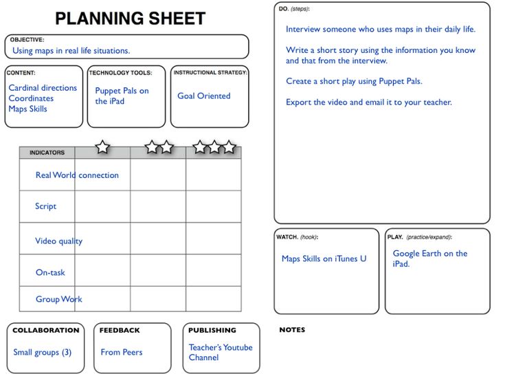 tech plan template