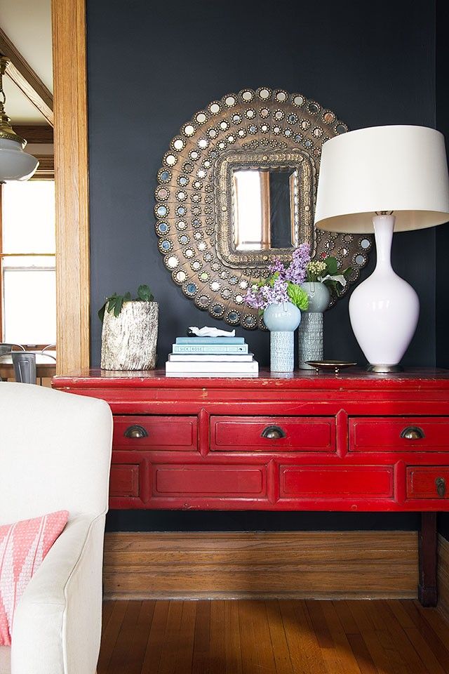 Red Console Table Red Console Table