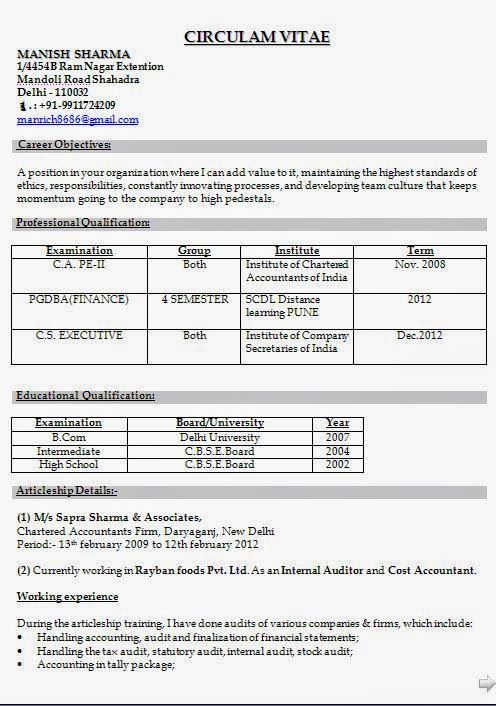 chartered accountant cv example Sample Template Example of - chartered accountant resume chartered accountant cv example Sample Template Example of - chartered accountant resume