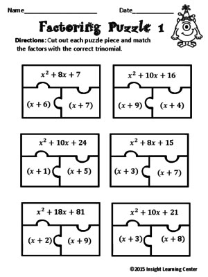 Adorable image pertaining to factoring polynomials games printable Fan image for factoring polynomials games printable