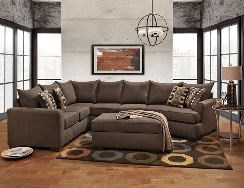 Affordable Furniture Essence Earth Sectional Sofa 5750