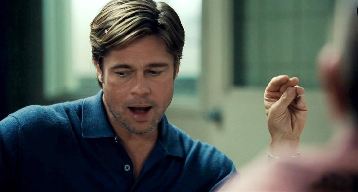 Moneyball | Brad pitt, Brad pitt hair, Brad pitt haircut