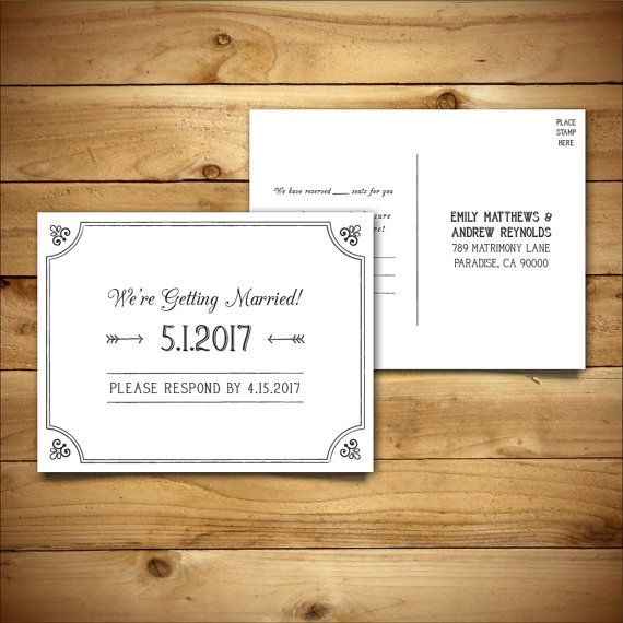 30 best Wedding RSVP Templates images on Pinterest Wedding rsvp - free postcard templates microsoft word 30 best Wedding RSVP Templates images on Pinterest Wedding rsvp - free postcard templates microsoft word