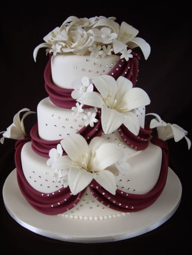 Draping On Wedding Cakes Draping On Wedding Cakes