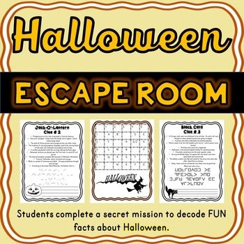 Halloween Escape Room - October Activity