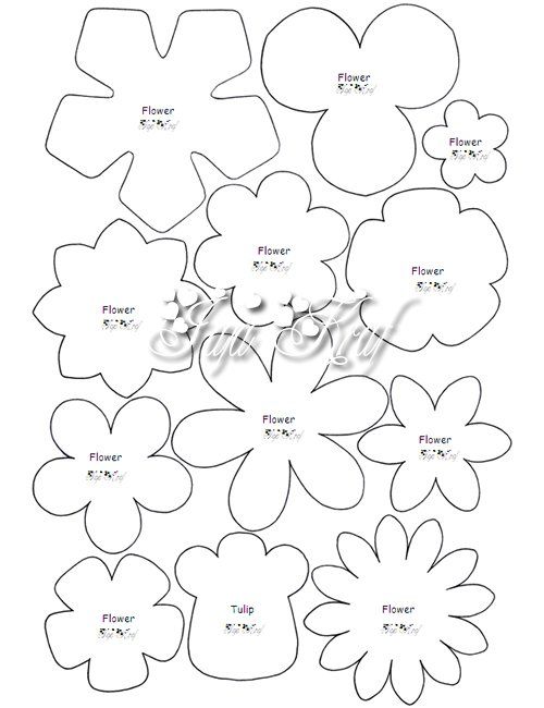 paper flower template printable