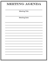Printable Meeting Agenda Template | Printable Meeting Agenda Templates - Use this free printable business ...