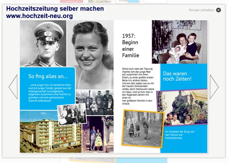 Kennenlernen hochzeitszeitung