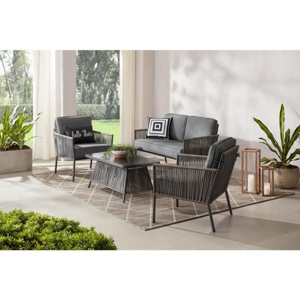 Hampton Bay Tolston 4 Piece Wicker Outdoor Patio Conversation Set With Charcoal Cushions Lg19189 4pc The Home Depot Sets Seating - Tolston 5 Piece Wicker Outdoor Patio Dining Set With Charcoal Cushions Hampton Bay Tolston 4 Piece Wicker Outdoor Patio Conversation Set With Charcoal Cushions Lg19189 4pc The Home Depot Sets Seating - Tolston 5 Piece Wicker Outdoor Patio Dining Set With Charcoal Cushions