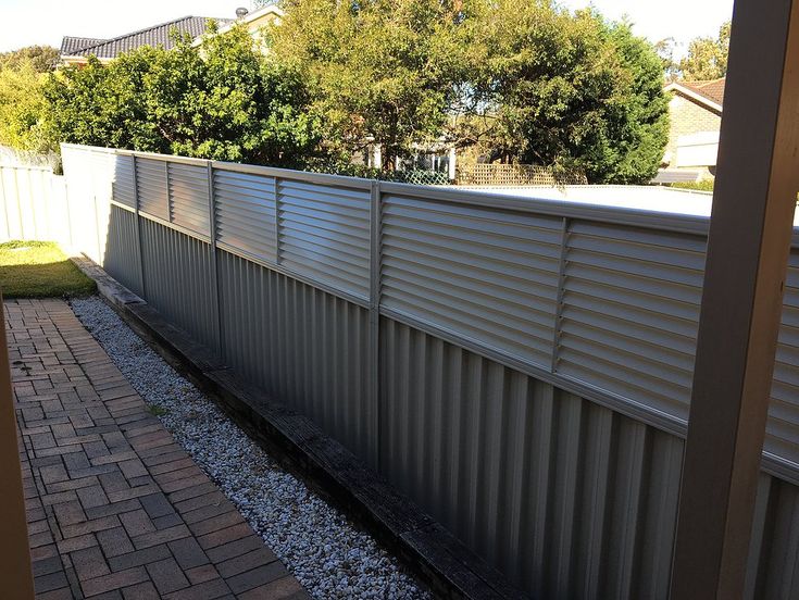 Image result for colorbond fence extensions | Privacy screen outdoor
