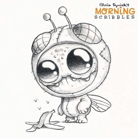 Scribble Monster Drawing : Chris ryniak morning scribbles scribble