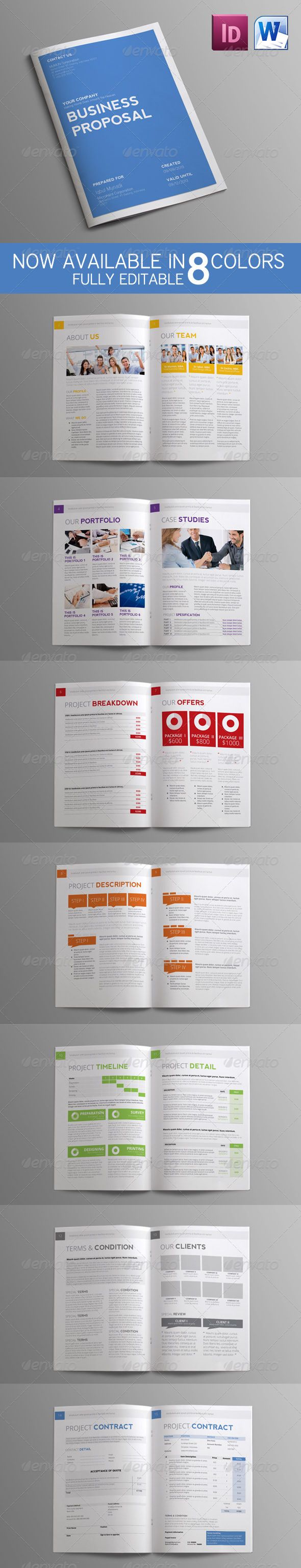 business proposal template design