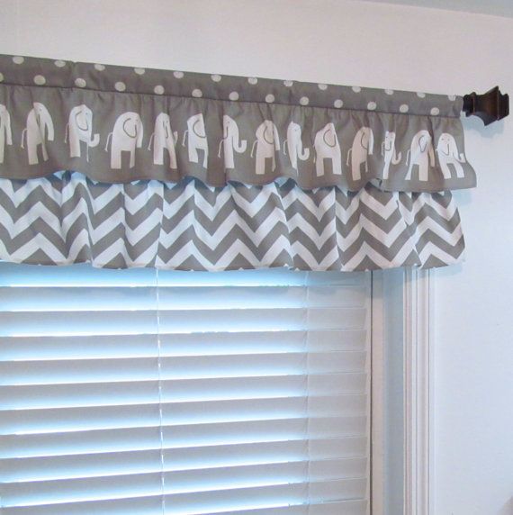 Nursery Decor Two Tiered Curtain Elephant Chevron Polka Dot Gray Nursery Decor Two Tiered Curtain Elephant Chevron Polka Dot Gray Window Valance Custom Sizing Available Support Small Businesses Pin Exchange