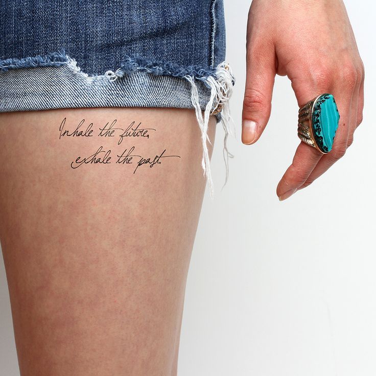 inhale the future exhale the past temporary tattoo on inhale the future exhale the past temporary tattoo on