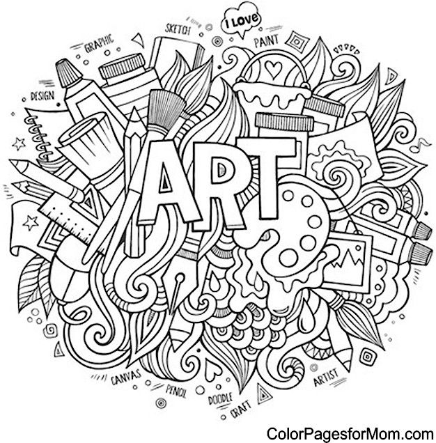 doodles 24 coloring page doodles pinterest coloring pages