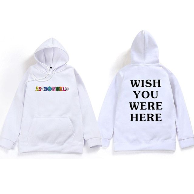 Yesgirl Travis Scott Astroworld Wish You were Here Sudaderas con Capucha Carta De Moda Su/éter Streetwear Hombres Mujeres Sudadera Tops Unisex