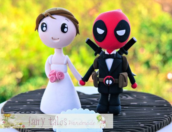 Deadpool Salor Moon Cake Topper Deadpool Salor Moon Cake Topper