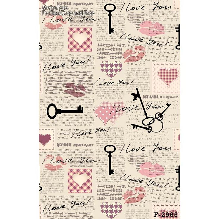 5x7 Newspaper Love Letters Valentine backdrop, Background for