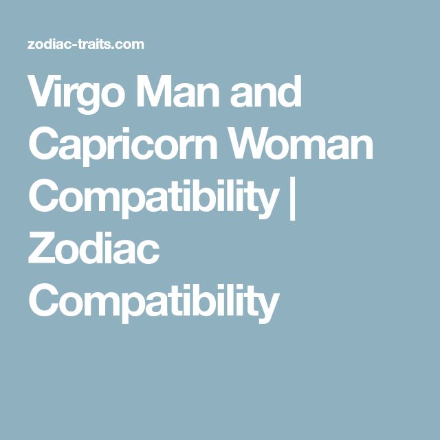 Virgo Man Capricorn Woman Compatibility | Keen