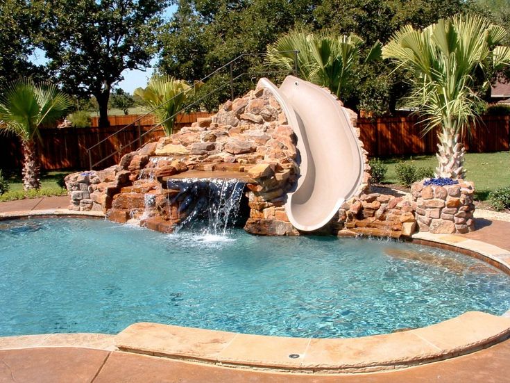 Backyard Pools With Slides modest swimming pool style - http://www.interior-design-mag Backyard Pools With Slides modest swimming pool style - http://www.interior-design-mag